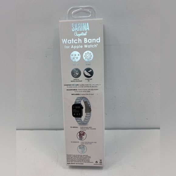 ⭐️SARINA💯CRYSTAL APPLE WATCH BAND, FITS 38mm, 40mm, 41mm - Picture 3 of 13